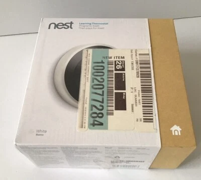 New Google Nest 3rd Gen Learning Thermostat T3017US White - Image 1 of 4