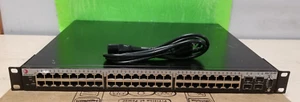 Enterasys B3G124-48P Switch W/ RACK EARS #J2003 - Picture 1 of 9