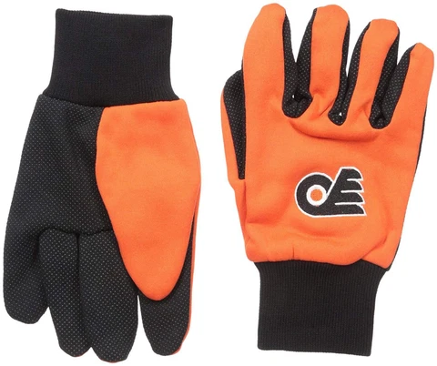 Philadelphia Flyers Gloves Utility Work Sports NHL Winter No Slip Fan Hockey Cover