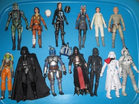 STAR WARS BLACK SERIES  MIXED LOT - DARTH VADER - REVAN - AHSOKA - LUKE  - EZRA Cover