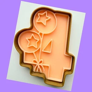 Number 4 Four Cookie Cutter - Picture 1 of 4