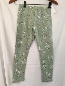 NWT OshKosh Girls Capri Leggings Green Floral Butterfly Many Sizes - Picture 1 of 4