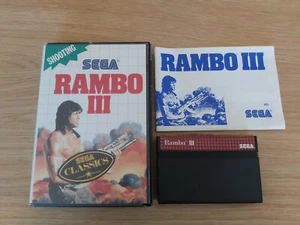 RAMBO III 3 - SEGA MASTER SYSTEM GAME CIB COMPLETE - Picture 1 of 1
