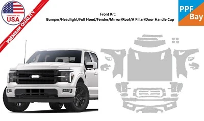 Película de protección de pintura delantera PPF para Ford F-150 Platinum/King Ranch 2024-2025 Foto 1 de 4