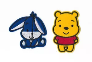 WINNIE THE POOH CHARACTERS Iron on / Sew on Patch Embroidered Badge Cartoon - Picture 1 of 3