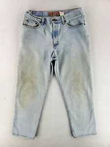 Vintage Eddie Bauer 35x30 (Actual 34x29) Classic Fit Jeans Heavy Faded Retro - Picture 1 of 9
