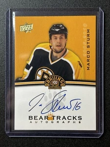 2023-24 Upper Deck Bruins Centennial Bear Tracks Auto Marco Sturm - Picture 1 of 2