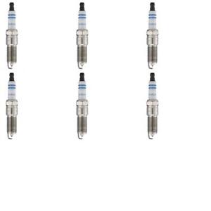 Set of 6 Bosch Double Iridium Spark Plug 9667 for 98-17 Gr Cherokee Viper SRT