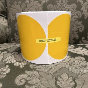 Brady Nonabrasive Floor Marking Dot Shaped Tape 5" Diameter Yellow Roll Of 500 - Picture 1 of 6