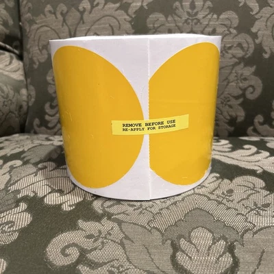 Brady Nonabrasive Floor Marking Dot Shaped Tape 5" Diameter Yellow Roll Of 500 - Image 1 of 4