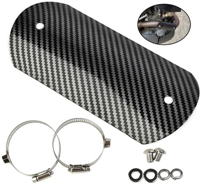 Motorcycle Pipe Heat Protector Universal Mid-Pipe Heat Guard Kit Heat Insulation - Image 1 of 4