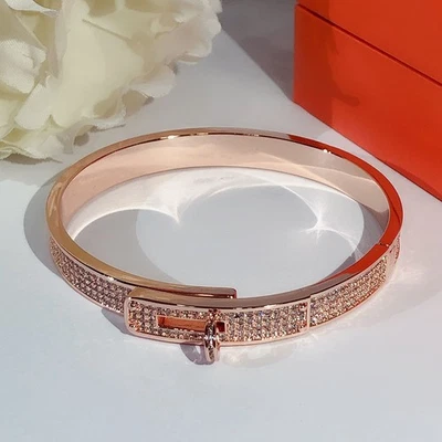 Brazalete Brazalete Clásico Mujer Estrás Hebilla Lujo Moda Joyería Regalo Foto 1 de 4