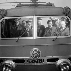 Locomotive Cc-7121-W France Sncf Railway Train 1954 Old Historic Photo 3 - Bild 1 von 1