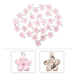 30 sztuk Kwiat Wisiorek Ozdoby Naszyjnik Biżuteria Odkrycia Charm Kolczyki - Zdjęcie 1 z 12