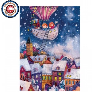 Davici Wooden Jigsaw Puzzle "Christmas Stories" 14x19cm - 80pcs - Beginner Level - Picture 1 of 5
