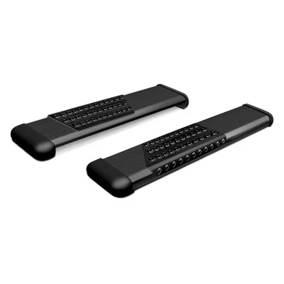 For GMC Savana 3500 03-22 Luverne 6" O-Mega II Black Oval Side Bars - Image 1 of 3