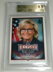 Decision 2020 Liz Cheney Card #579 Serial #1/1 Beckett Graded 9.5 Gem Mint - Picture 1 of 2