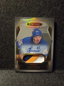 2022-23 UD Stature Owen Power RC Rookie Auto Patch /20 - Picture 1 of 5