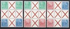 DDR 1955; Herzstücke KOMPLETT; MHB 1; 2; 3; Mi.Nr. Hz 1; Hz 2; Hz 3; postfrisch