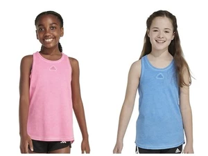 Adidas (2) Big Girls Embroidered Crew Neck Tank Top pink XL (16) - Picture 1 of 8