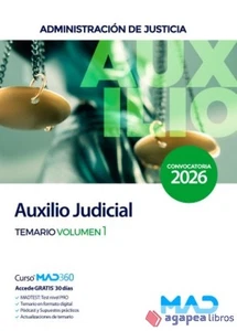Cuerpo de Auxilio Judicial. Temario Volumen 1. Administración de Justicia - Imagen 1 de 1