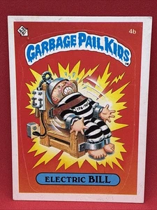ELECTRIC BILL 4b 2* Garbage Pail Kids 1985 Series 1 OS1 Glossy GPK - Picture 1 of 4