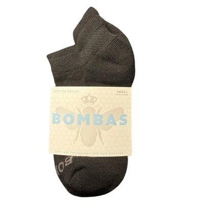Bombas Socks Small Black Honeycomb Arch Support Low Ankle One Pair - Image 1 of 2