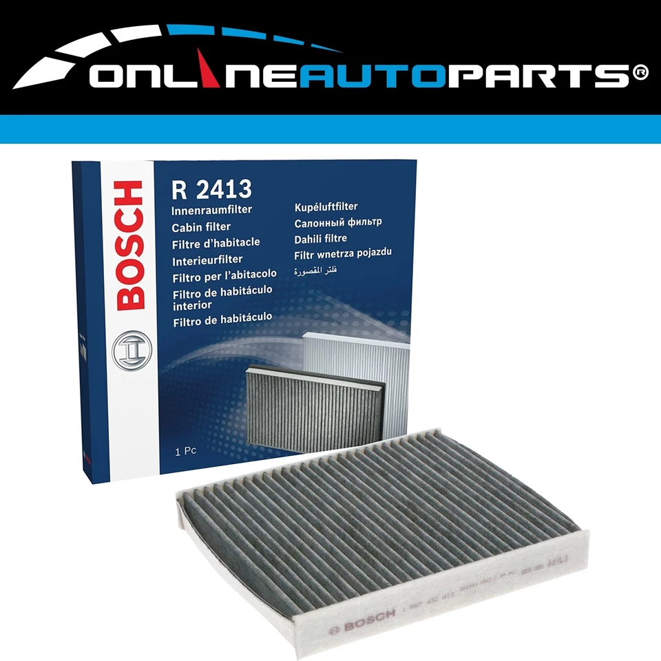 Bosch Carbon Cabin Air Filter for Volvo V50 5cyl 4cyl 2.4L 2.5L 2.0L 2004~2015 - image 1 of 4