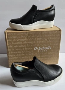 DR. SCHOLL'S TIME OFF WEDGE SNEAKERS CASUAL SHOES BLACK WOMEN'S SIZE 6.5 M NIB - Picture 1 of 15