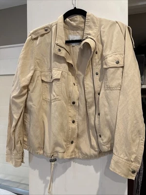 Chaqueta para mujer Rails Collins mezcla de lino estilo militar, talla M Foto 1 de 4