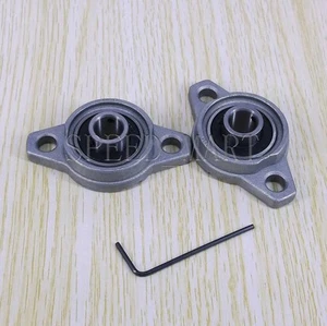 2 x 10 mm montado carcasa fundida cojín bloque rodamiento brida bloque rodamiento 2 piezas - Imagen 1 de 4