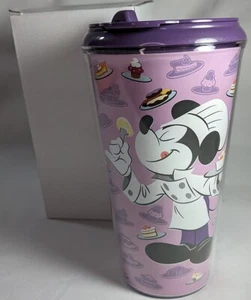 2019 EPCOT Disney Food & Wine Festival Chef Mickey Plastic Drink Tumbler Cup NEW - Picture 1 of 2