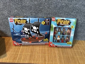 NEW 2 pk Pirate Adventure • Cursed Skull Pirate Ship + 8 Collectible Figures - Picture 1 of 4