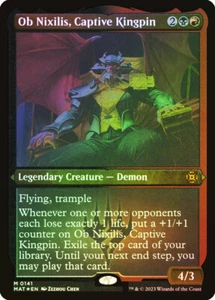 MTG FOIL Ob Nixilis, Captive Kingpin Foil Grabado - March of the Machine: The - Imagen 1 de 1