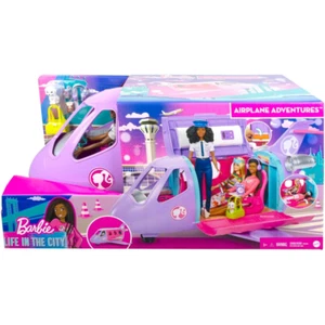 Barbie Life in the City Airplane Adventures with Doll Toy Puppy & 15 Accessories - Picture 1 of 6