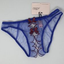 Agent Provocateur Lorna Blue Red Ouvert Brief AP3 Medium NWT