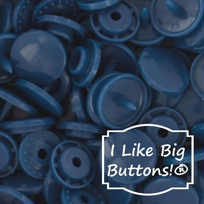 KAM Plastic Snaps: G111 Tardis Blue-Size 20/T5-No Sew Snap Buttons Sewing Crafts - Image 1 of 4