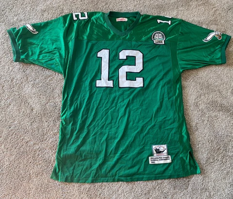 Eagles Mitchell & Ness Throwbacks Cunningham 1992 Jersey 56 Green Jerome Brown Cover