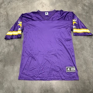 Size 2XL - Minnesota Vikings Starter Jersey Mens Purple NFL Short Sleeve Blank - Picture 1 of 5