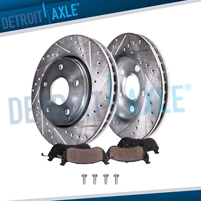 12.09" Front Drilled Brake Rotors Pads Kit for Mini Cooper Clubman Countryman - Image 1 of 4