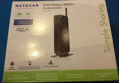 NETGEAR N150 DGN1000 – Wireless-N-Router mit integriertem DSL-Modem - Bild 1 von 4