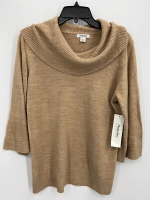 Suéter Hampshire Studio Para Mujer Grande Capucha Cuello Manga Campana Pullover Lagenlook Foto 1 de 4