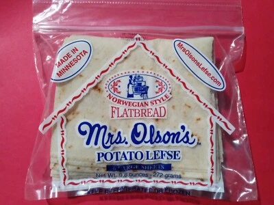 Mrs. Olson's Potato Lefse 10 onzas 6 hojas grandes Foto 1 de 4