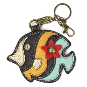 Chala tropische Fische skurril inspiriert Schlüsselanhänger Geldbörse Ledertasche Anhänger Char - Bild 1 von 1