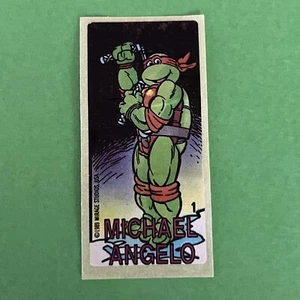 TMNT 1989 Mirage Studios USA Vintage Ninja Turtles Bubble Gum sticker - Picture 1 of 4