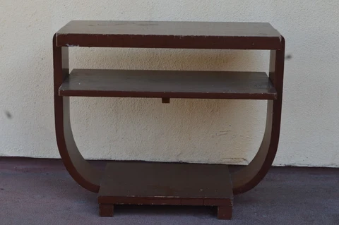 Art Deco Gilbert Rohde for Brown Saltman Geometric Side Table Local Pick Up Only Cover