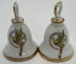 Vintage 1955 Eleanore Welborn Tinkerbell Disneyland Salt Pepper Shaker Ceramic - Picture 1 of 12