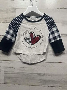 Girls Size 12-18m Marie Nicole Happy Valentines Day Shirt - Good Used Condition - Picture 1 of 3