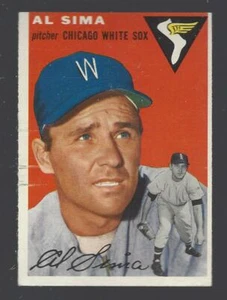 1954 Topps #216 - Al Sima Chicago White Sox Washington Senators EX-MT Original - Imagen 1 de 1