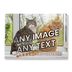 PERSOANLISED Jigsaw Puzzle 120 Pieces A4 size your PHOTO MESSAGE PICTURE Gift - Picture 1 of 7